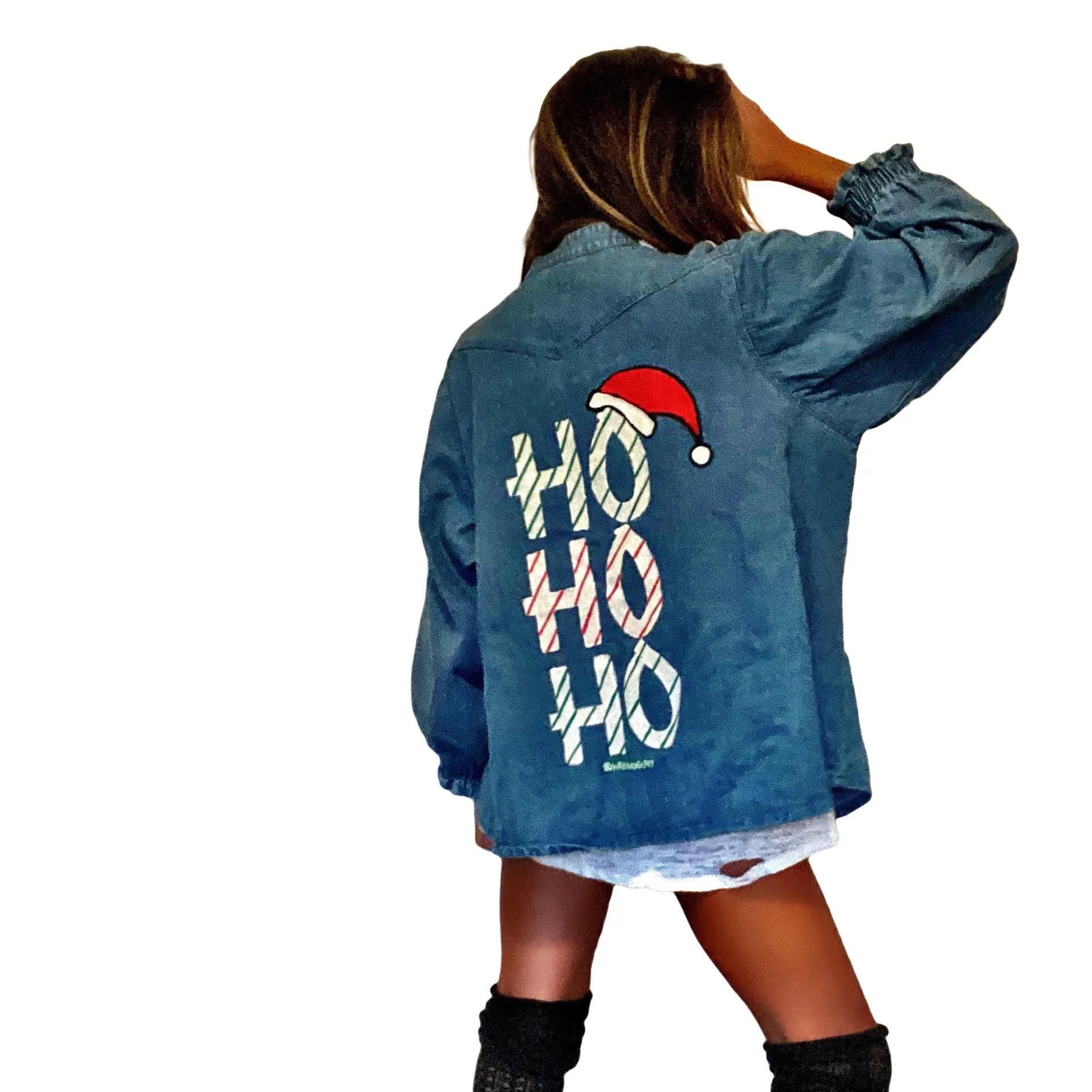'HO HO HO' PAINTED SWEATER