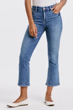 Jeanne Super High Rise Cropped Flare Jeans