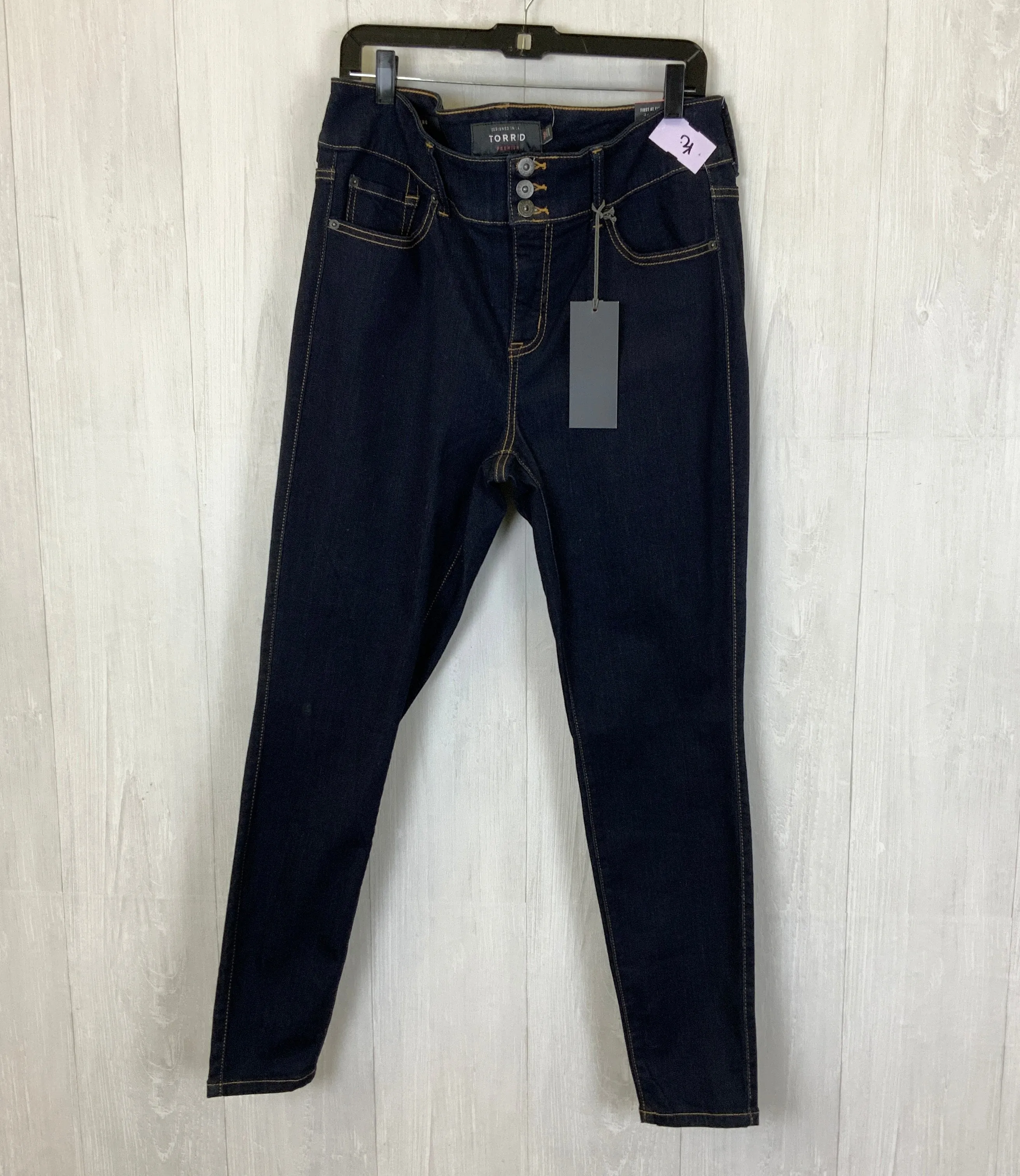 Jeans Jeggings By Torrid In Navy, Size: 16