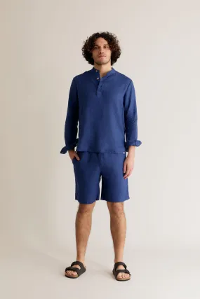 JERRY - Linen Shorts Navy JERRY - Linen Shorts Navy
