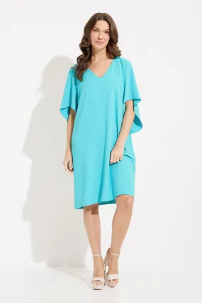 Joseph Ribkoff Draped Sleeves Shift Dress Joseph Ribkoff Draped Sleeves Shift Dress