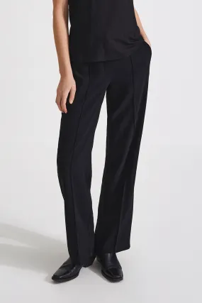 LONG STRAIGHT SUIT TROUSERS - BORIS BLACK LONG STRAIGHT SUIT TROUSERS - BORIS BLACK