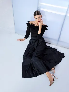 Lux Black Taffeta Skirt Lux Black Taffeta Skirt