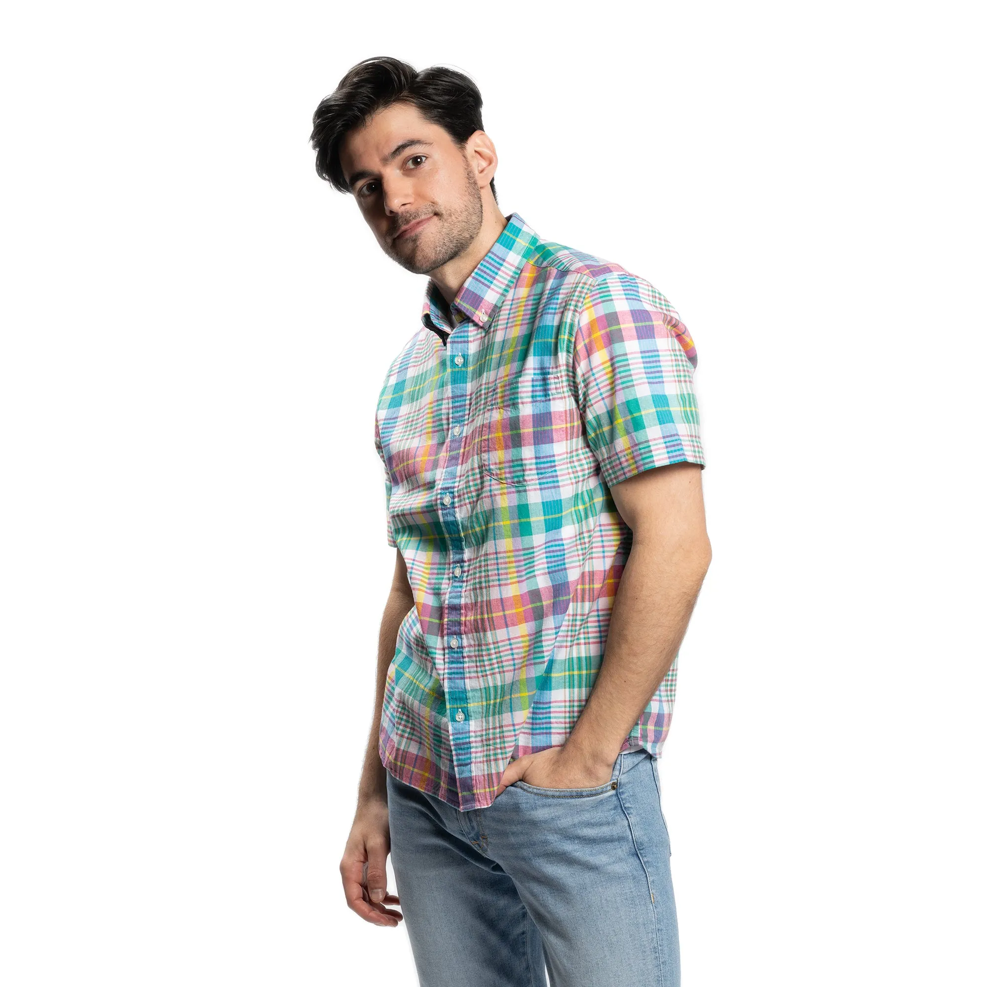 Madras Short Sleever - Spring