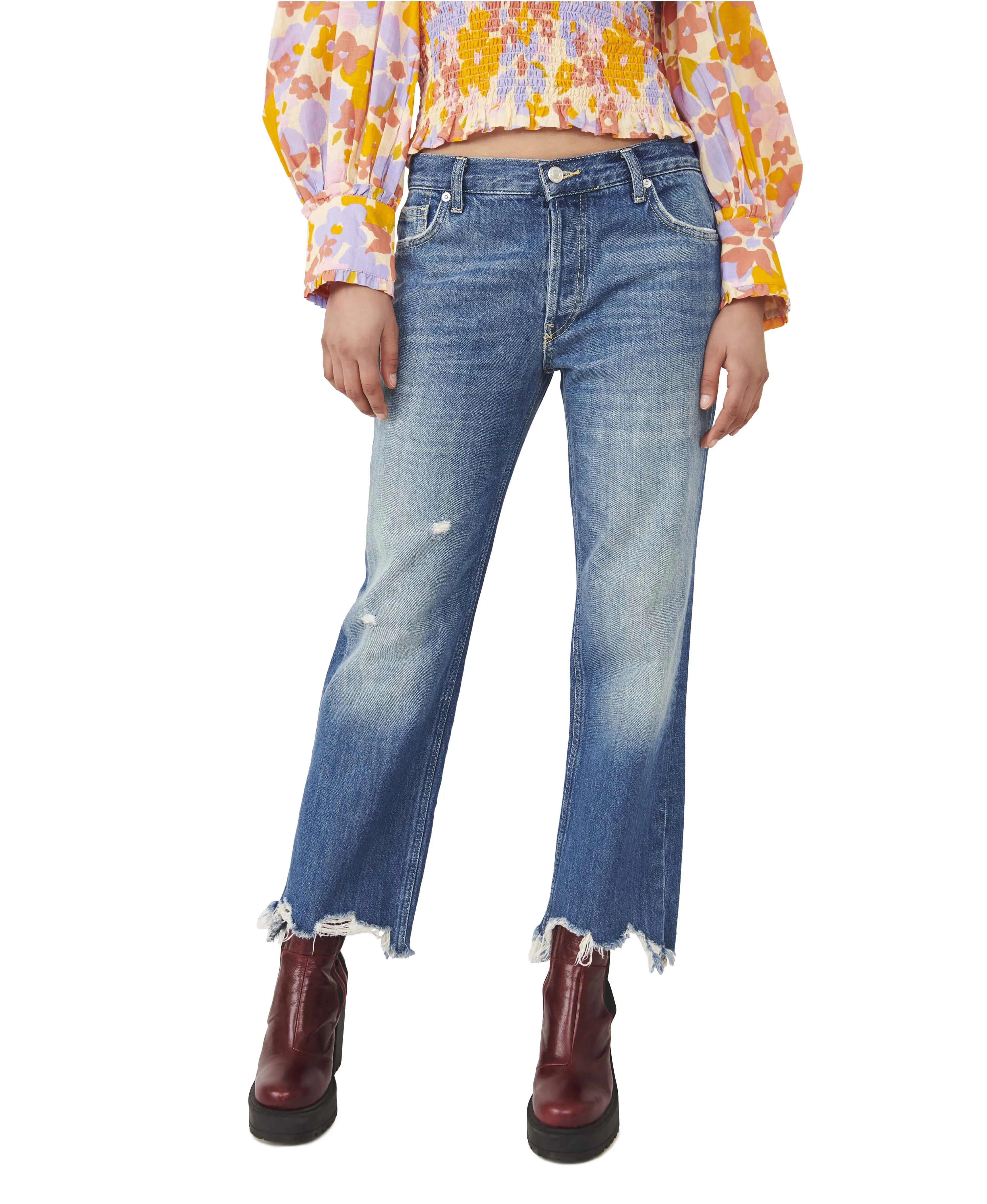 Maggie Mid-Rise Straight - Sequoia Blue