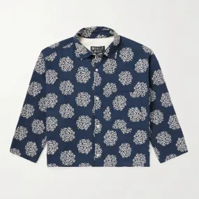 Merely Made Flower Embroidery Cropped Shirt