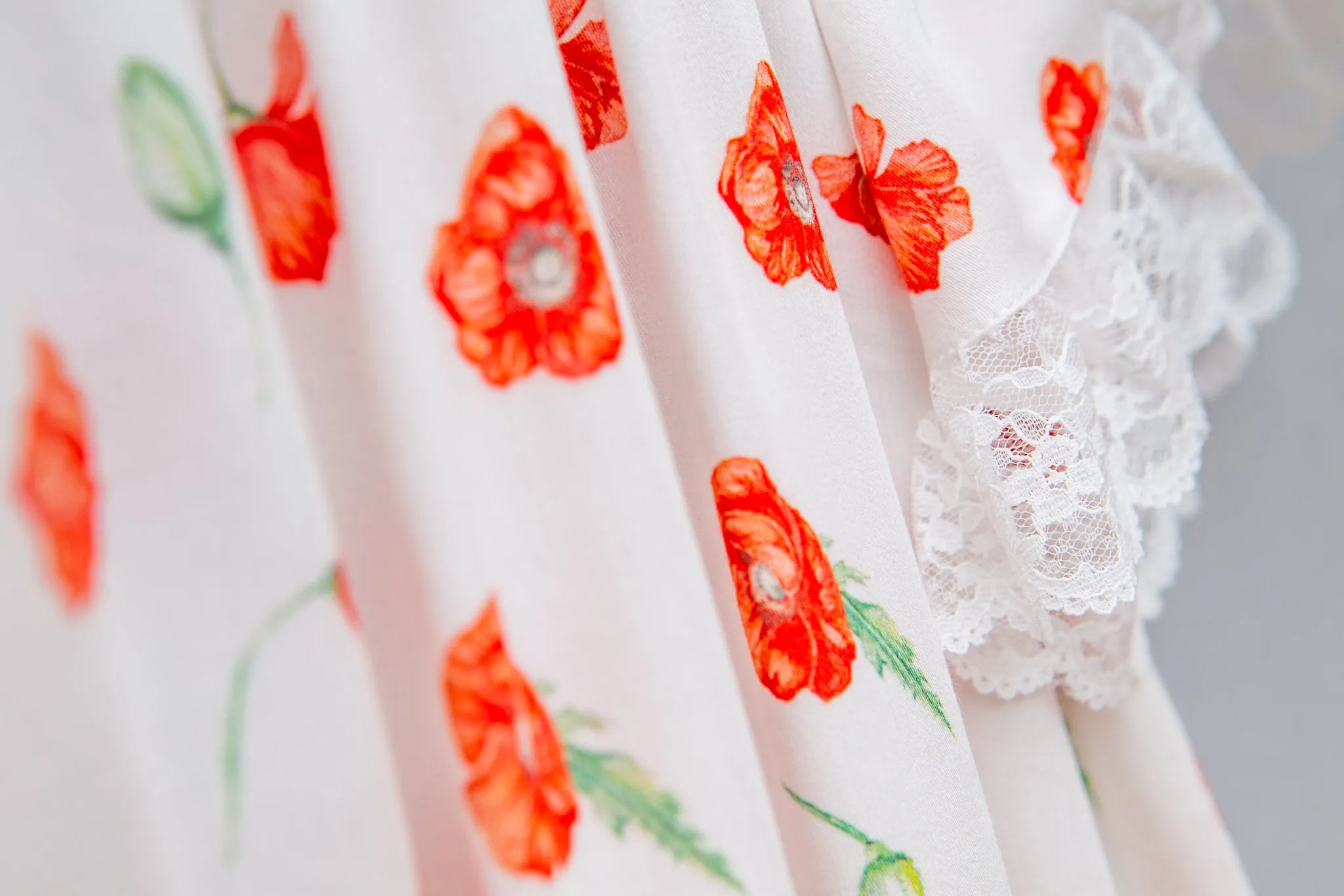 MILANA - GIRLS VISCOSE PYJAMA POPPY PRINT