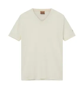 Mos Mosh Men Penn Linen V Tee - Ecru Mos Mosh Men Penn Linen V Tee - Ecru