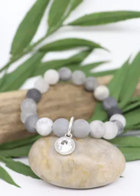 My wristy Business -  Matte Stone Beaded Bracelet