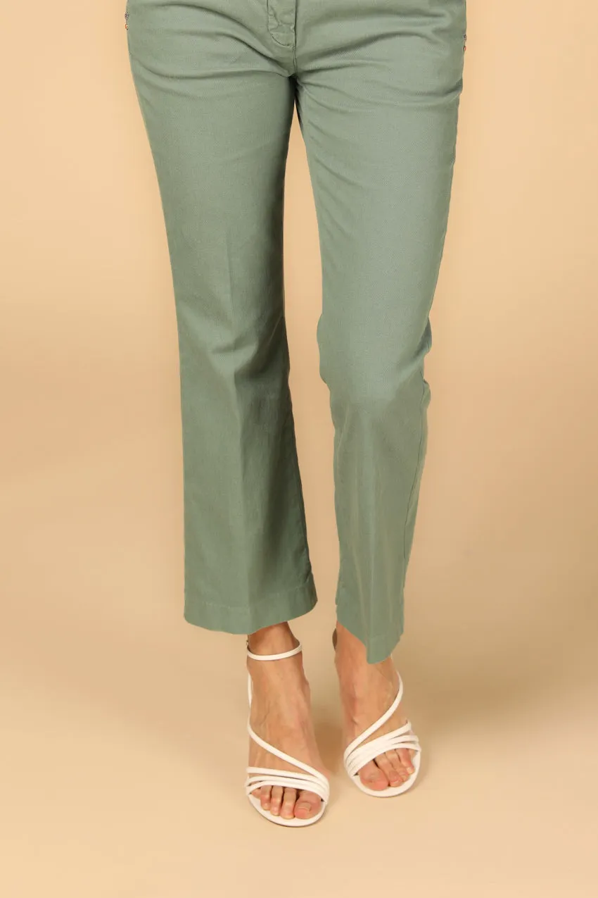 New York Trumpet women's chino pants in cotton and tencel piquet slim