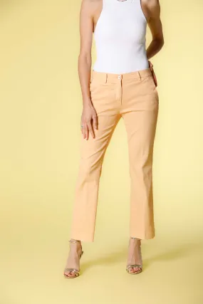 New York Trumpet women's chino pants in cotton and tencel piquet slim New York Trumpet women's chino pants in cotton and tencel piquet slim