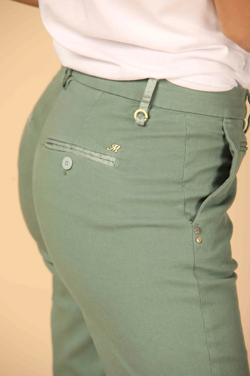 New York Trumpet women's chino pants in cotton and tencel piquet slim