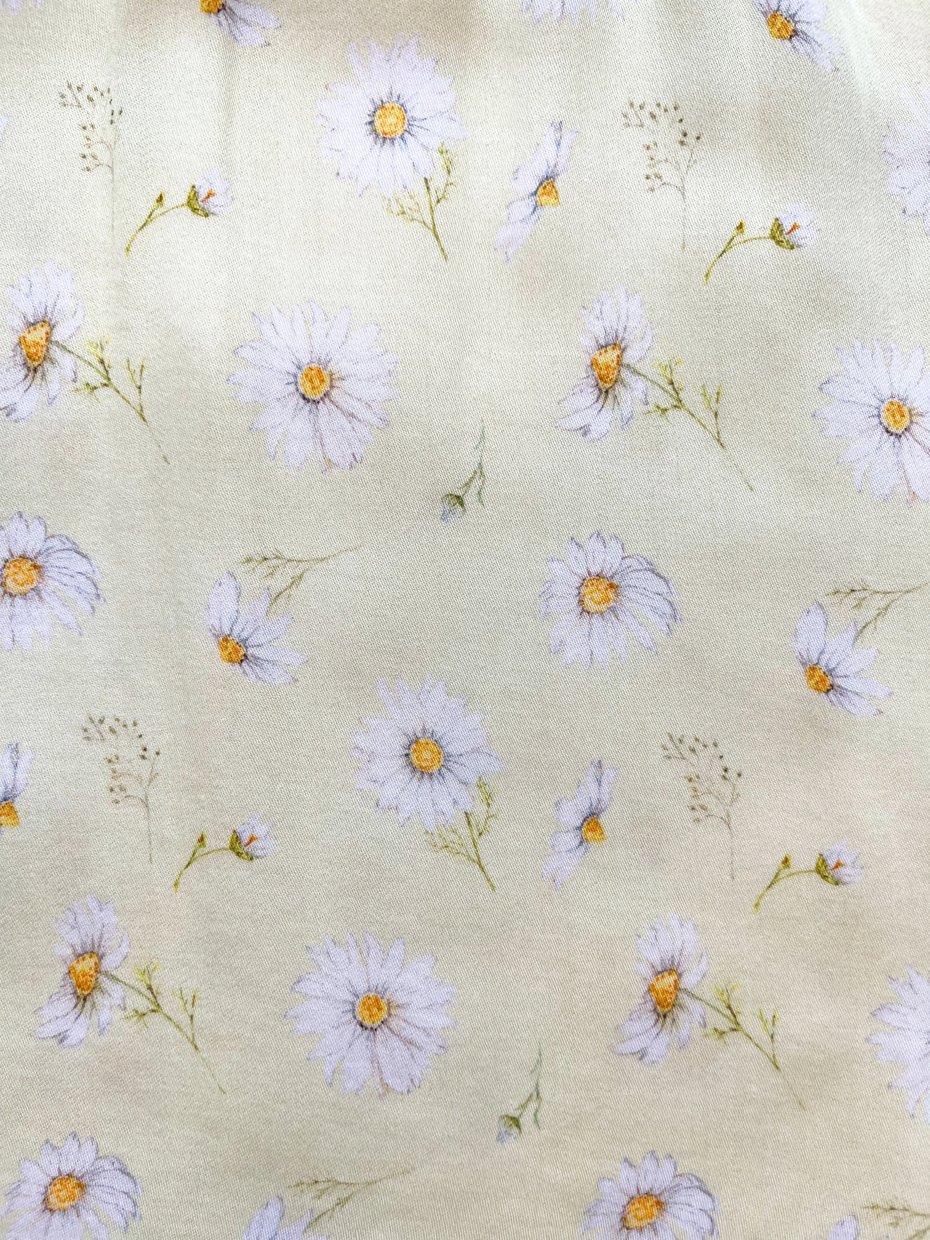 OLIVIA - GIRLS VISCOSE NIGHTDRESS YELLOW DAISY PRINT