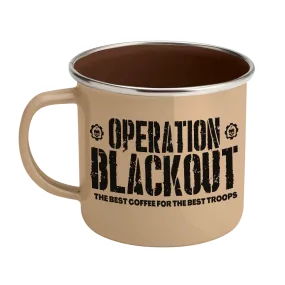 Operation Blackout Enamel Steel Mug 12 oz
