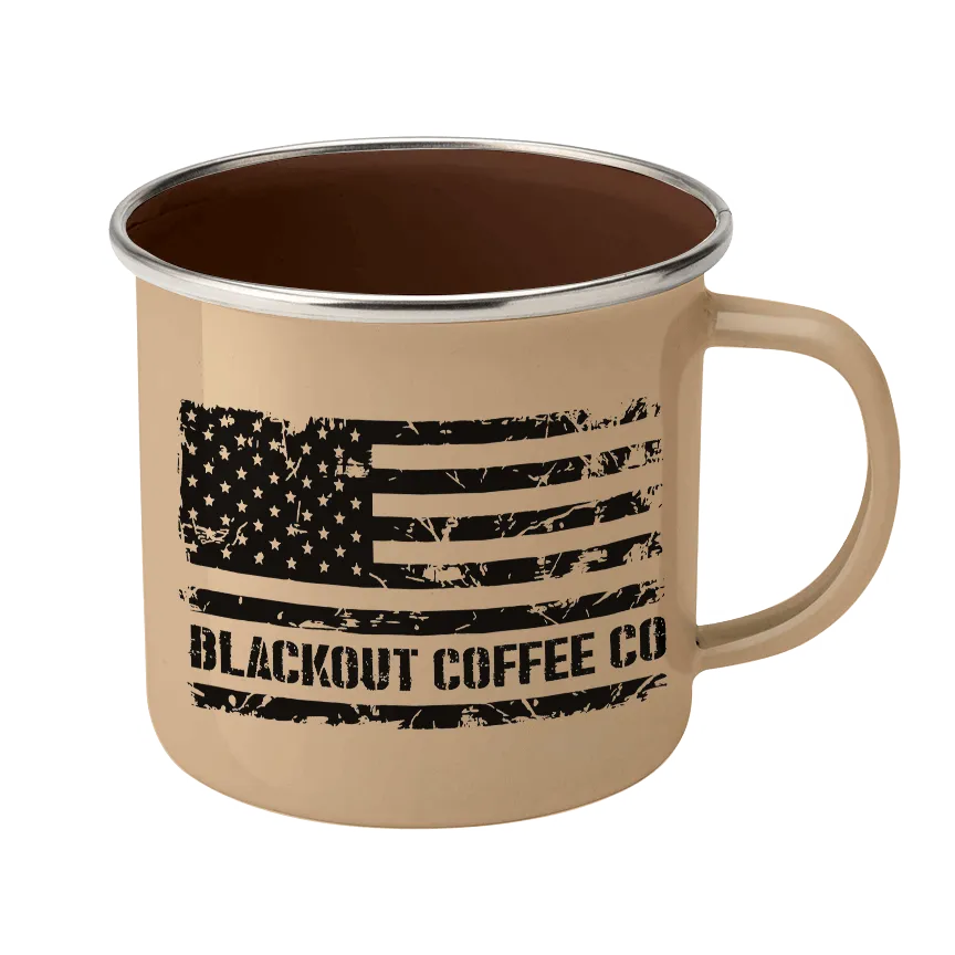 Operation Blackout Enamel Steel Mug 12 oz