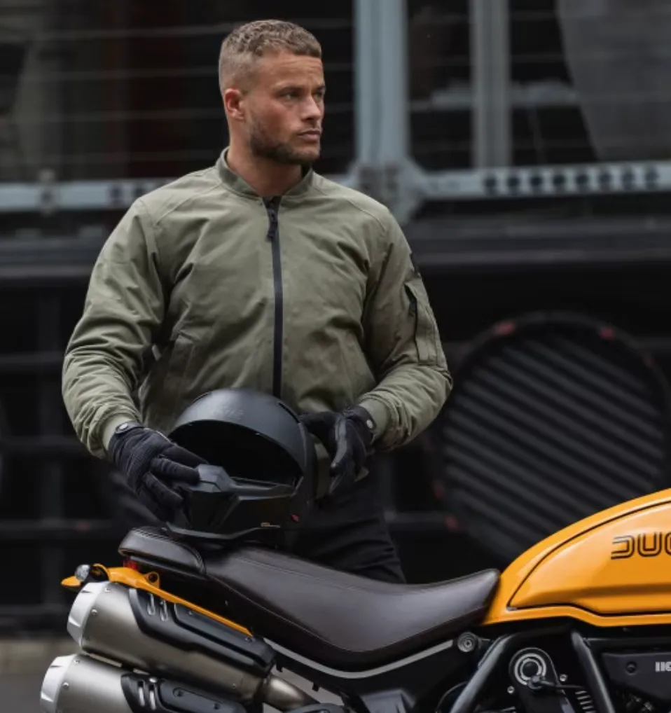 Oxford D2D Khaki Bomber Jacket with Elbow & Shoulder armour