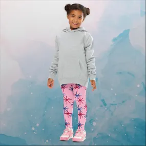 Pink Freedom Fireworks Printed Kids Leggings