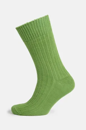 Premium Cotton Sock Rib - Apple Green Premium Cotton Sock Rib - Apple Green
