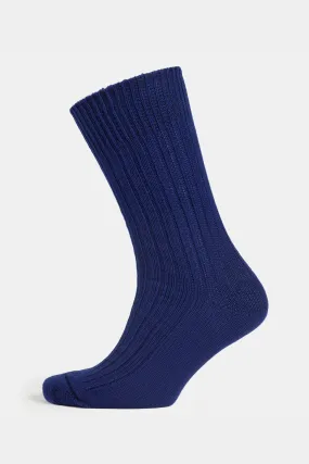 Premium Cotton Sock Rib - Blue Premium Cotton Sock Rib - Blue
