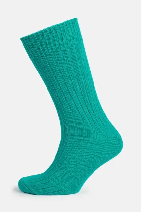 Premium Cotton Sock Rib - Emerald Green Premium Cotton Sock Rib - Emerald Green