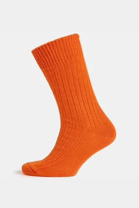 Premium Cotton Sock Rib - Orange Premium Cotton Sock Rib - Orange