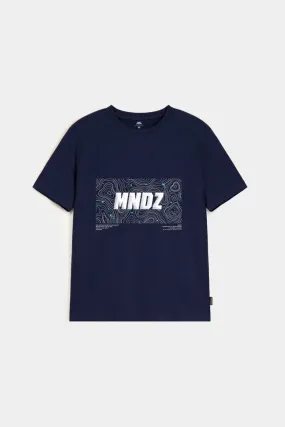 Printed Graphic Tee - Navy Blue Printed Graphic Tee - Navy Blue