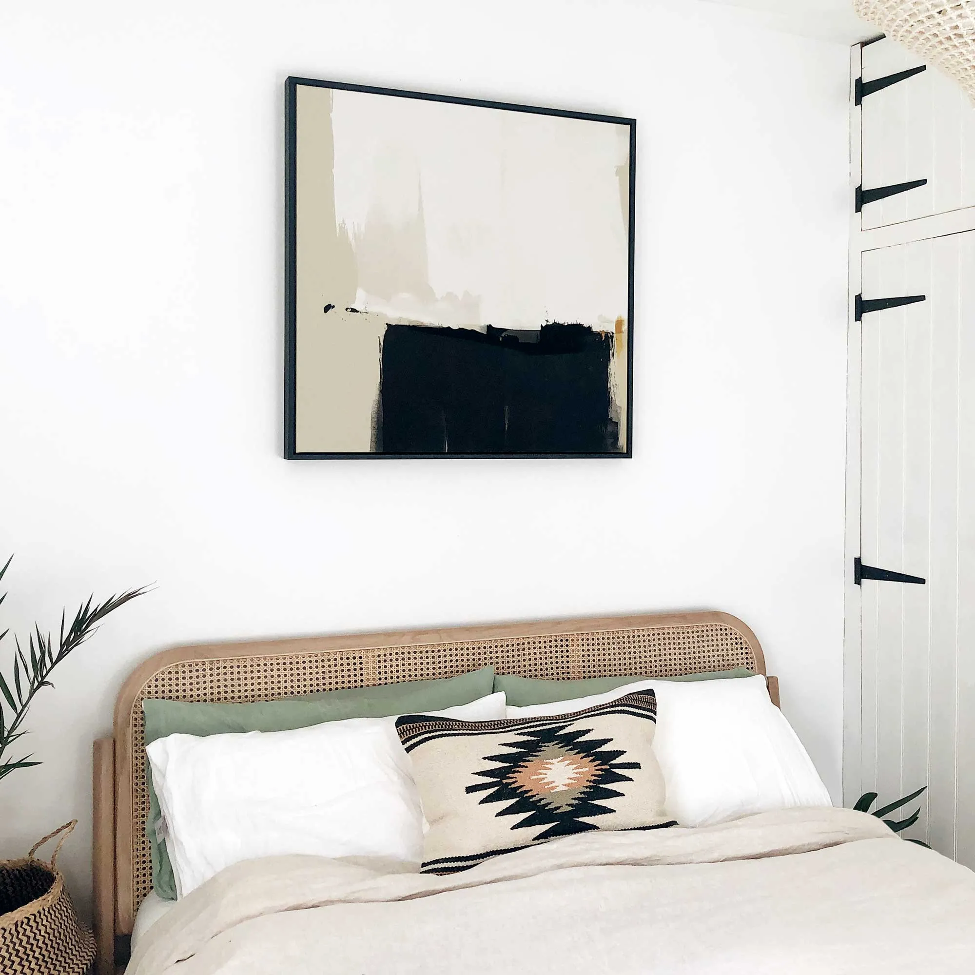 Quiet Mind Framed Abstract Canvas Art