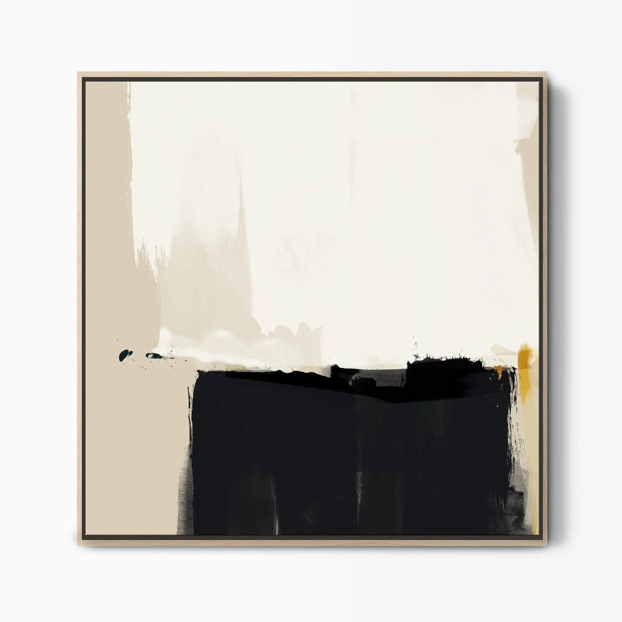 Quiet Mind Framed Abstract Canvas Art