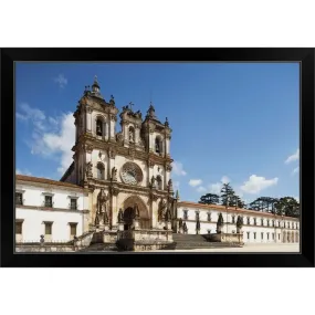 "12th century cistercian monastery of santa maria" Black Framed Print