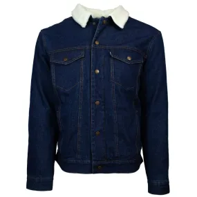 "Hooey Denim Jacket" Blue Aztec Interior w/ Cream Sherpa "Hooey Denim Jacket" Blue Aztec Interior w/ Cream Sherpa