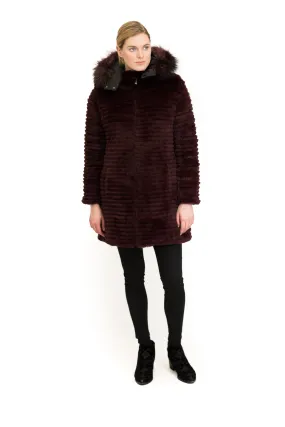 Reversible Layered Rex Rabbit Coat Reversible Layered Rex Rabbit Coat