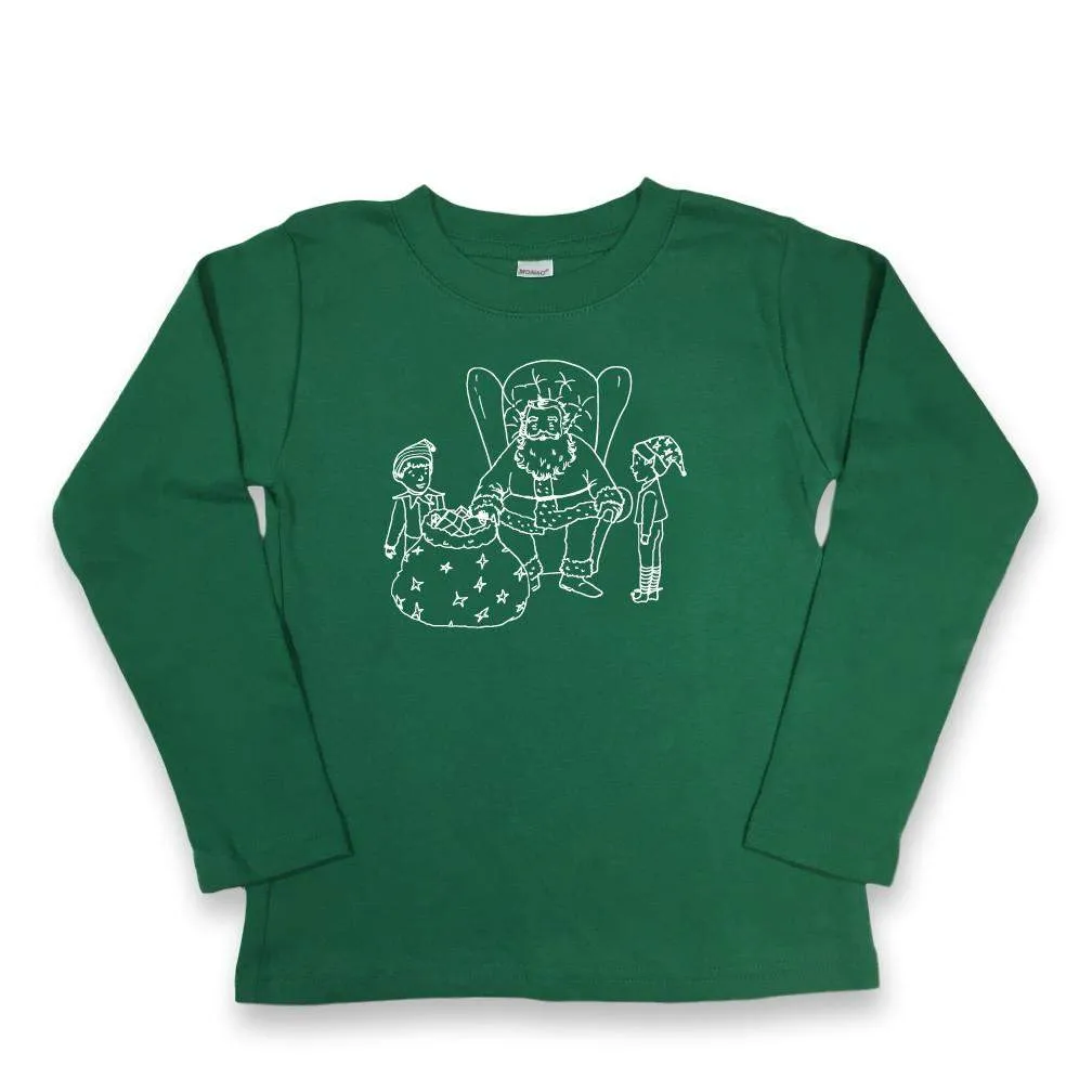 Santa and Elves Long Sleeve Tee