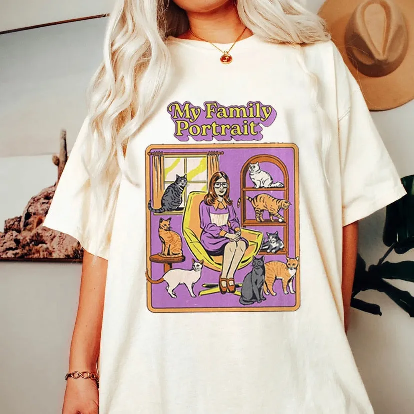 Satan Demon T-shirt Horror Devil Retro T-shirt 2023 Women's Classic Horror Cartoon Top Large Harajuku Casual White T-shirt.