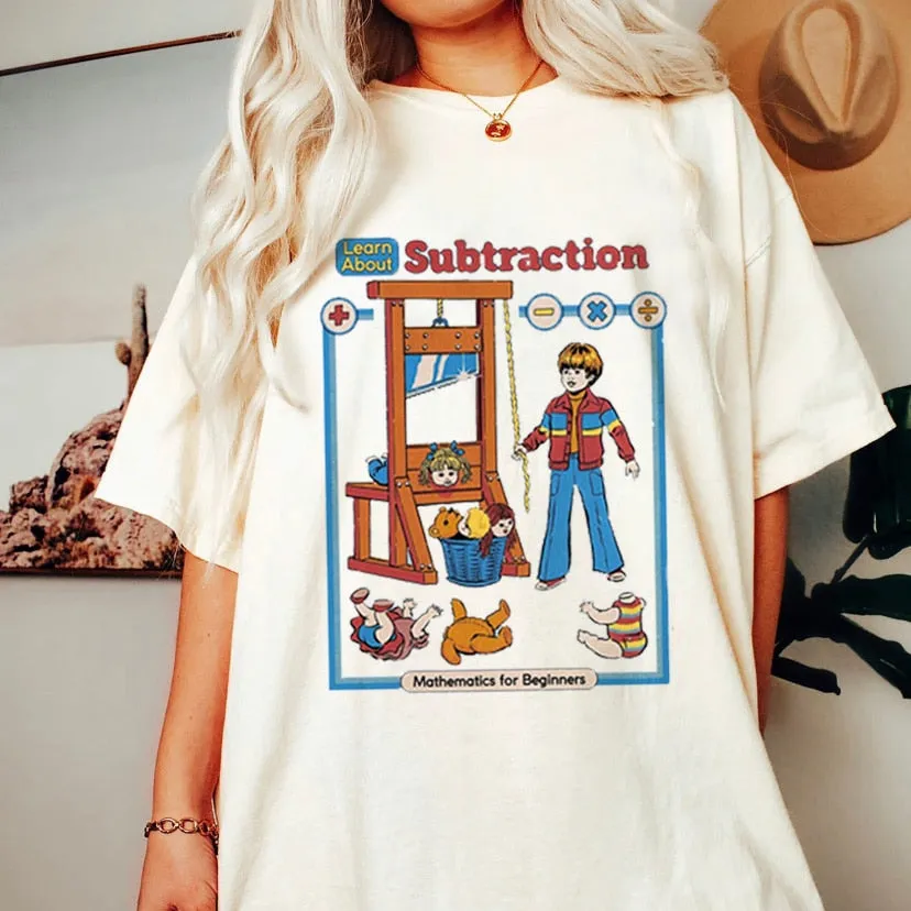 Satan Demon T-shirt Horror Devil Retro T-shirt 2023 Women's Classic Horror Cartoon Top Large Harajuku Casual White T-shirt.