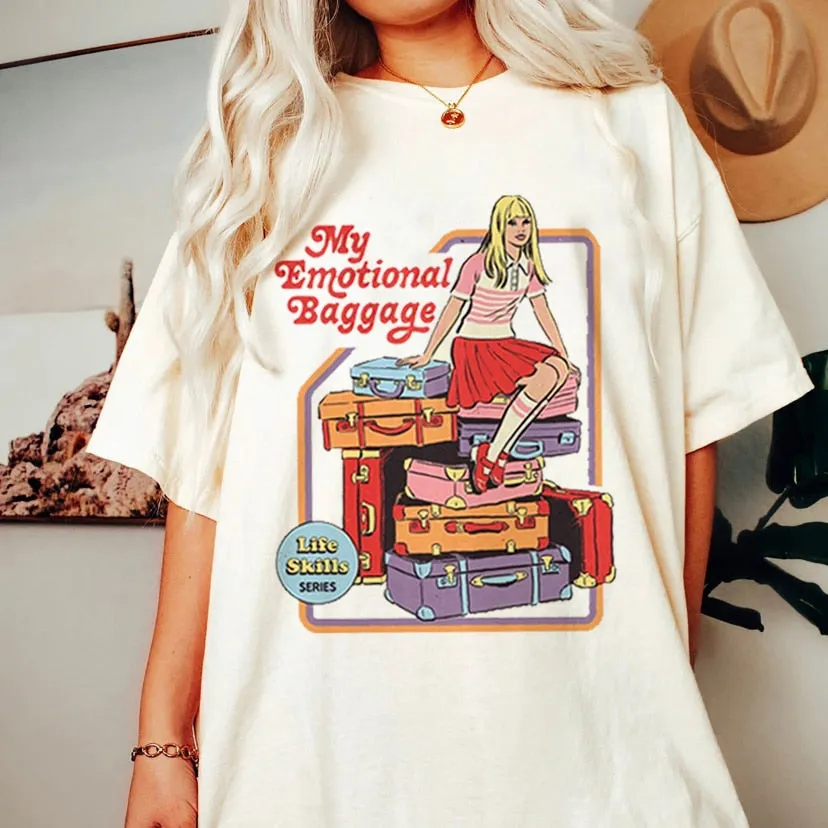 Satan Demon T-shirt Horror Devil Retro T-shirt 2023 Women's Classic Horror Cartoon Top Large Harajuku Casual White T-shirt.