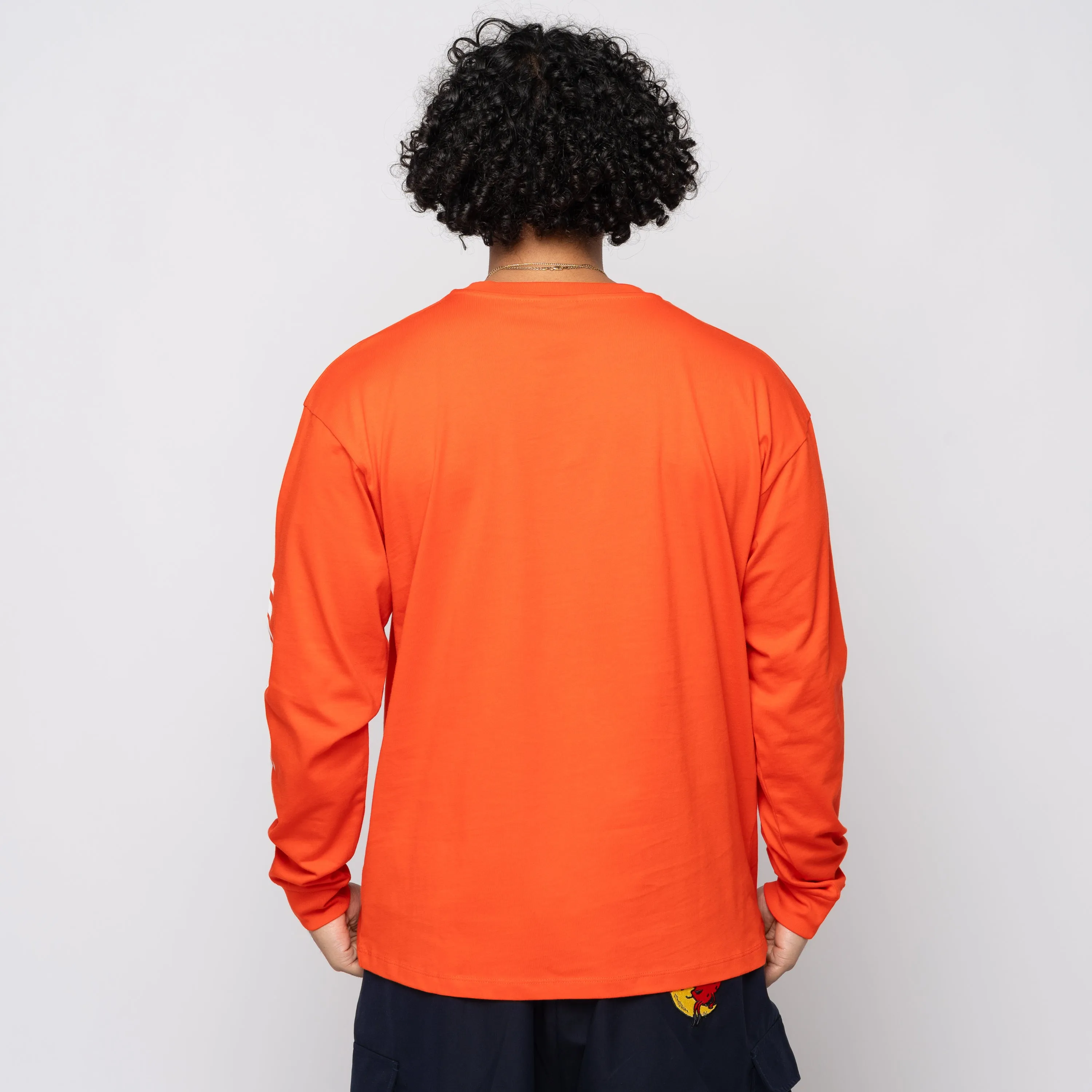 SHFW Construction Graphic Logo LS Tee Red SHF05T014