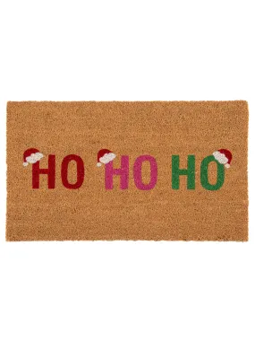 Shiraleah "Ho Ho Ho" Santa Hat Doormat, Multi Shiraleah "Ho Ho Ho" Santa Hat Doormat, Multi