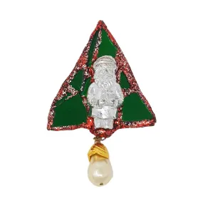 SILVER SANTA BROOCH SILVER SANTA BROOCH