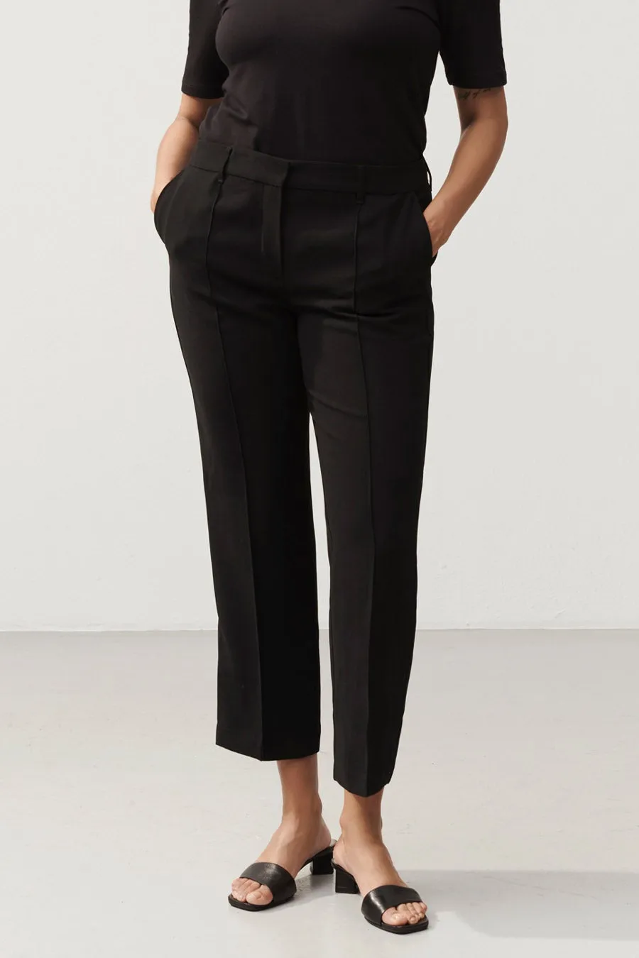 SLIM FITTED SUIT TROUSERS - BEN BLACK