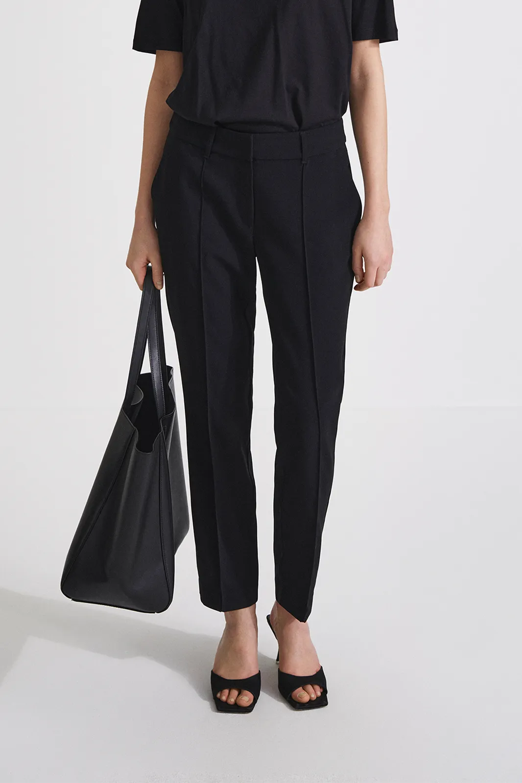 SLIM FITTED SUIT TROUSERS - BEN BLACK