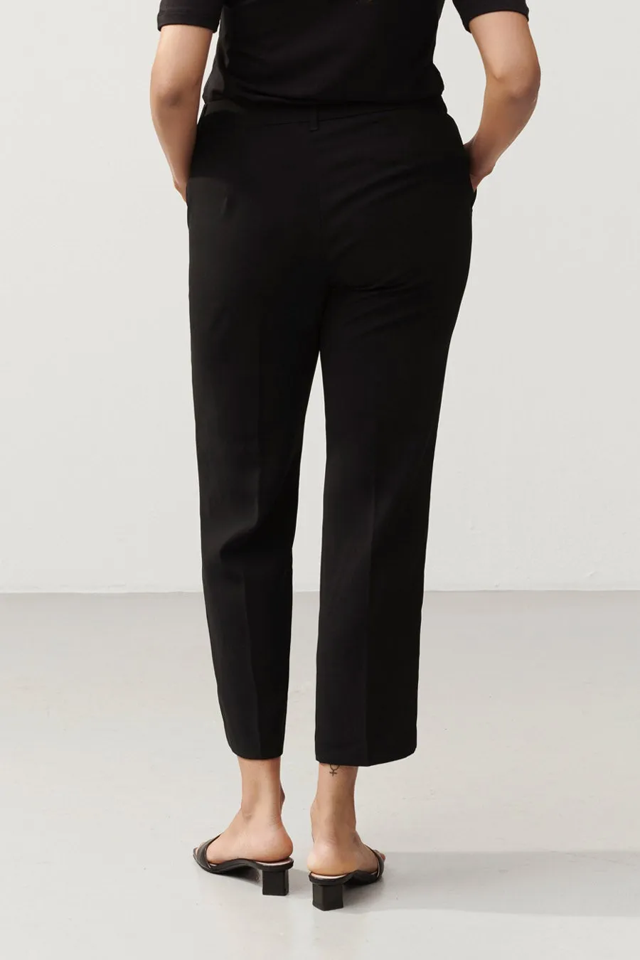 SLIM FITTED SUIT TROUSERS - BEN BLACK