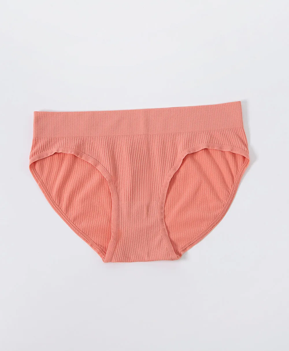 Stretch Seamless Rib Mini Panties 2pcs Set
