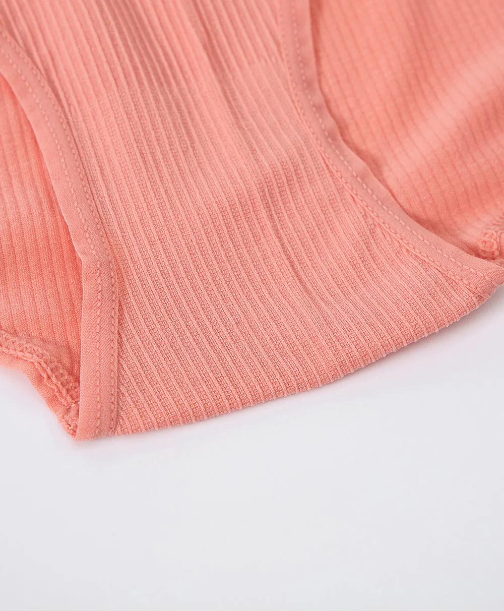 Stretch Seamless Rib Mini Panties 2pcs Set