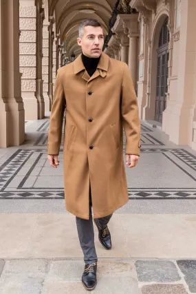 Sud Tiroler - Men's Loden Overcoat in Camel with zip out lining Sud Tiroler - Men's Loden Overcoat in Camel with zip out lining
