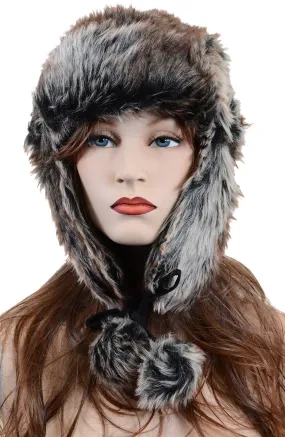 Super Furry Vegan Friendly Cold Weather Winter Ushanka Trapper Hat Super Furry Vegan Friendly Cold Weather Winter Ushanka Trapper Hat