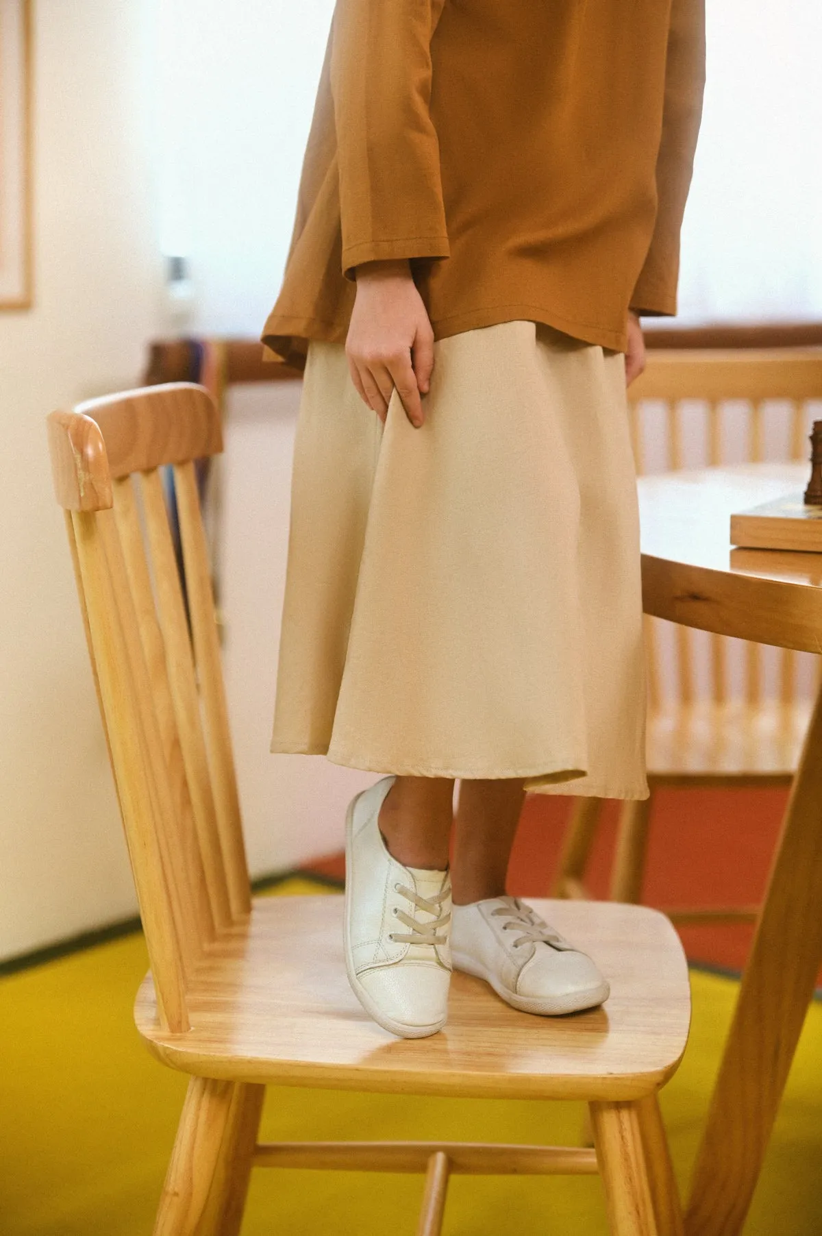 The Champions Cheers Skirt - Sand Khaki