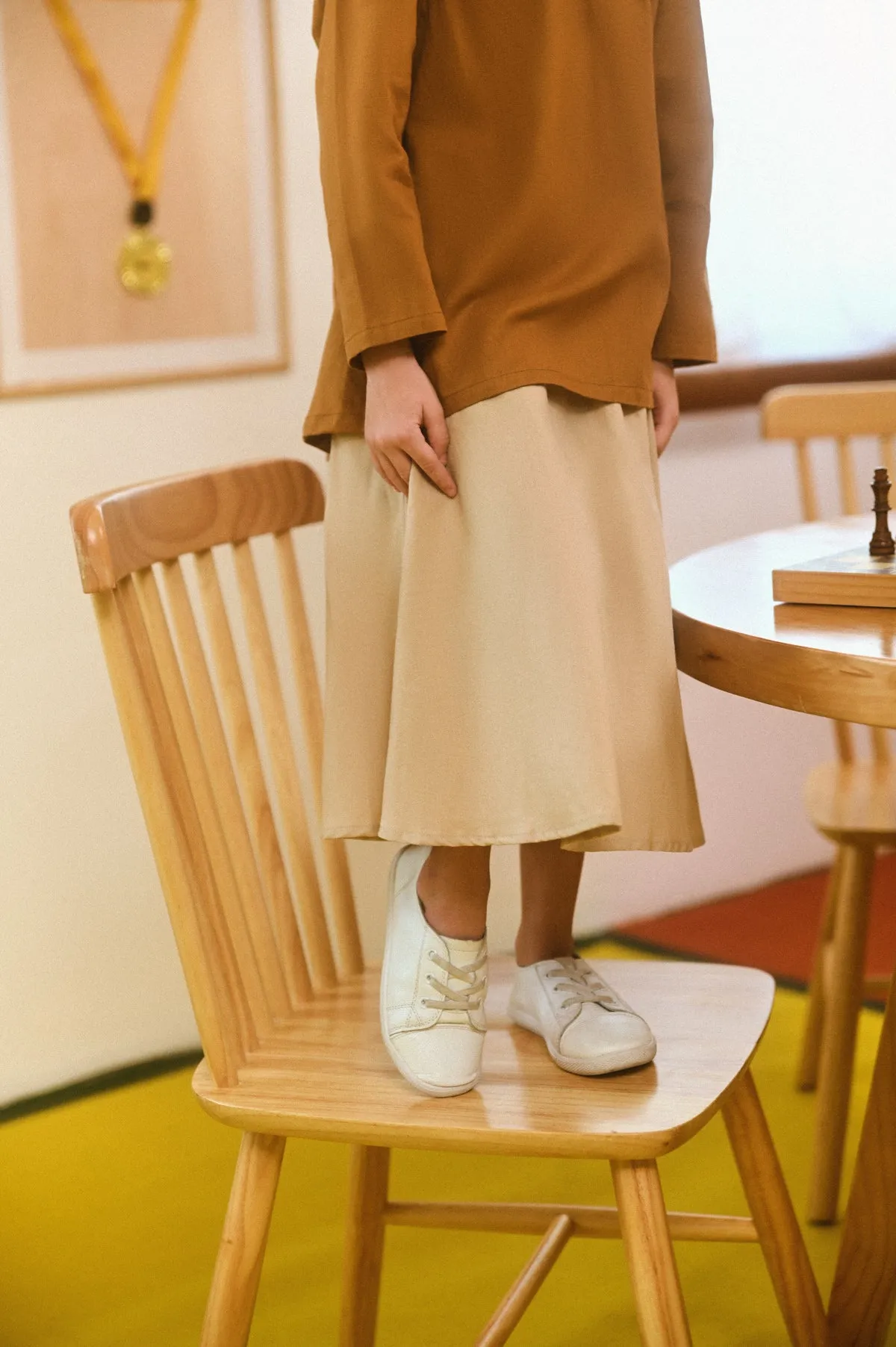 The Champions Cheers Skirt - Sand Khaki
