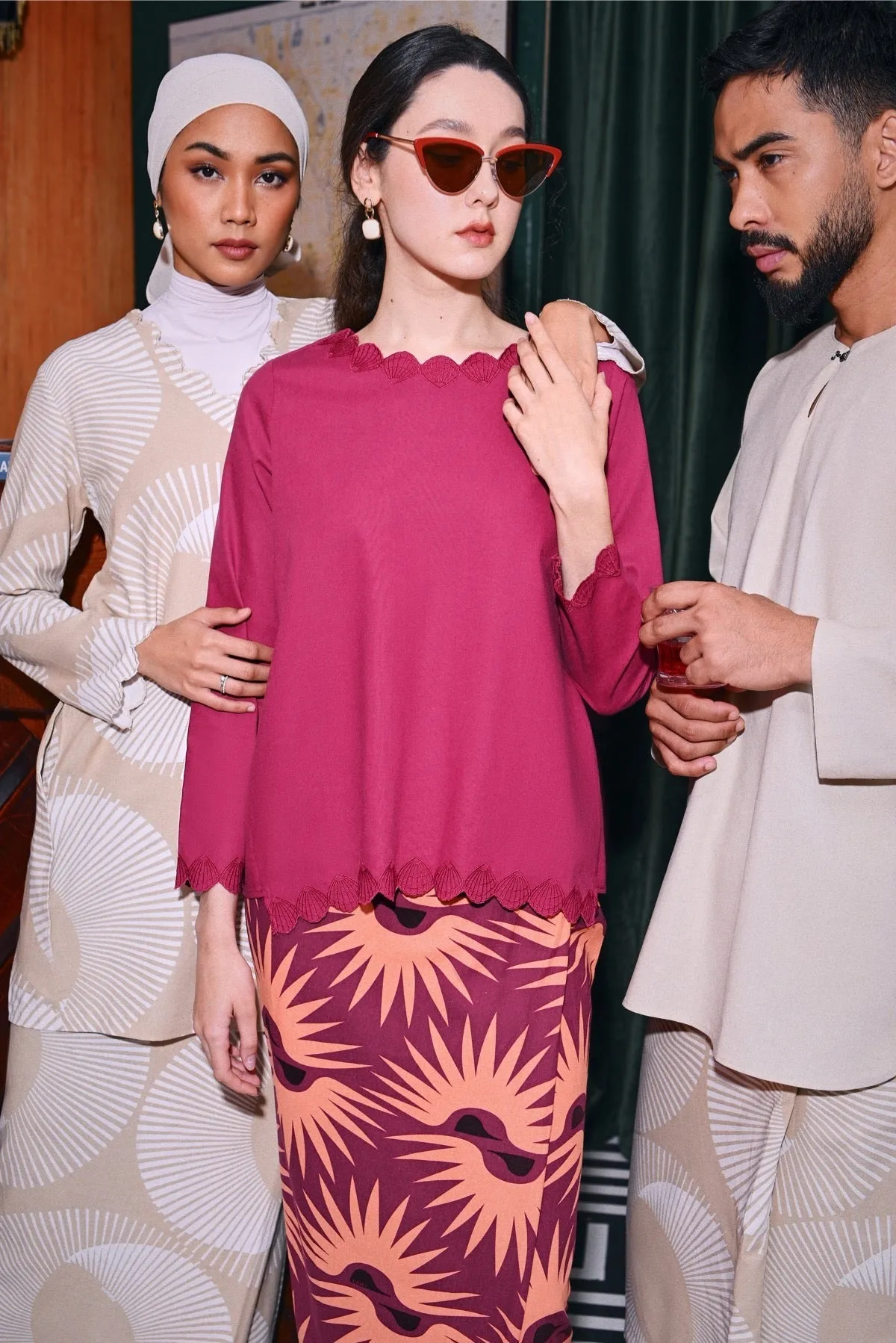 The Congkak Men Kurta - Khaki