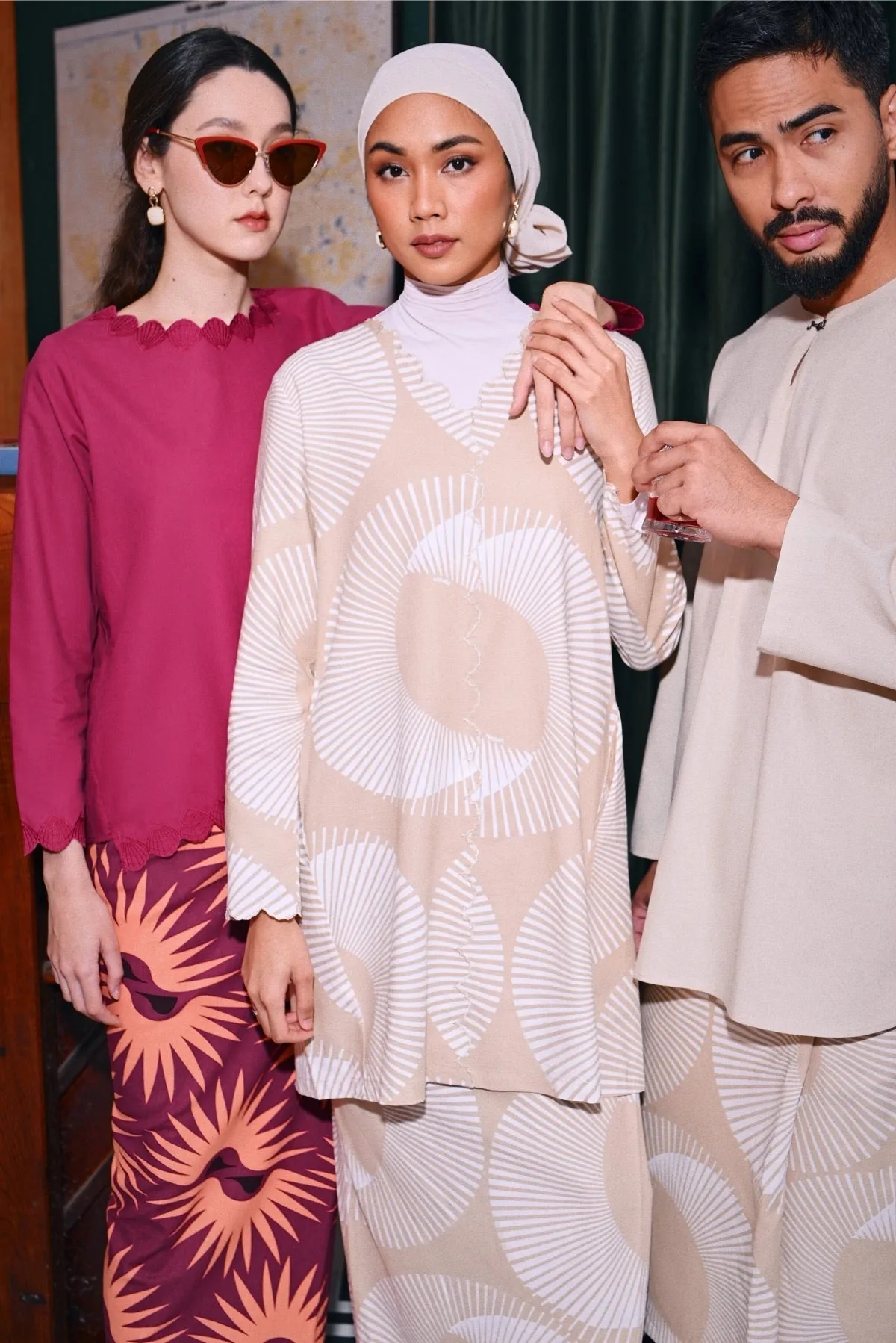 The Congkak Men Kurta - Khaki