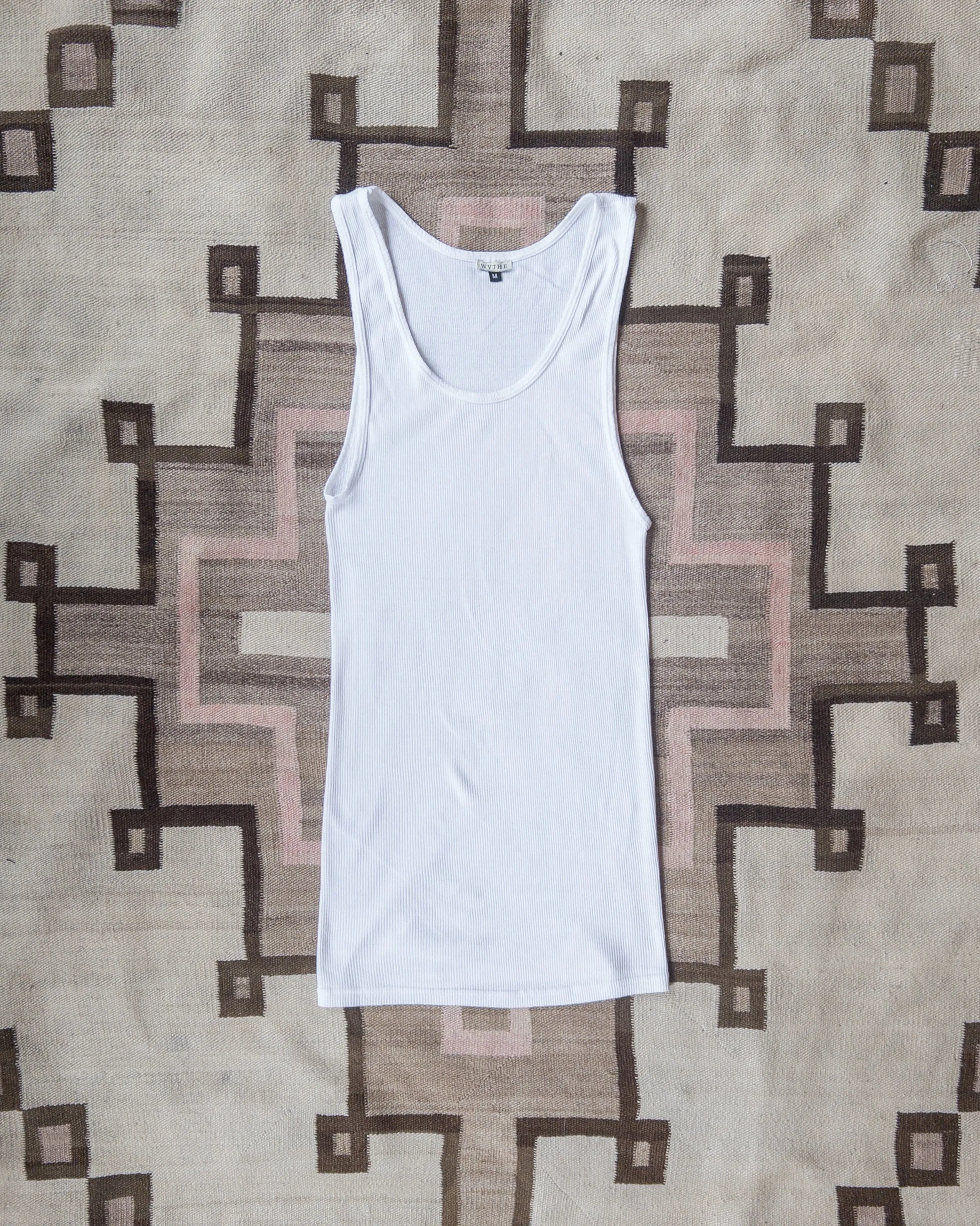 Tubular Cotton Ribbed Tank Top - Natural
